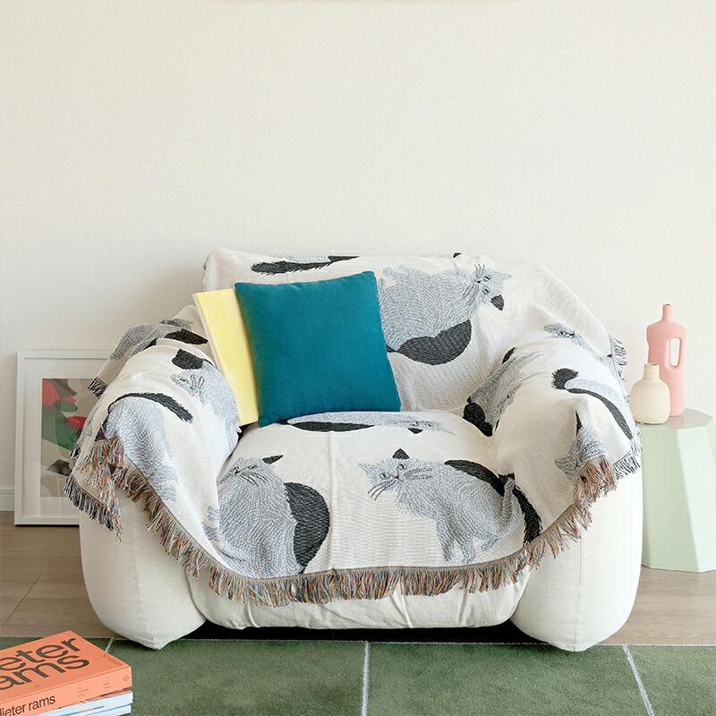 松尾ミユキ スローケット ラグ ラグマット ねこ 猫 ネコ cat 北欧