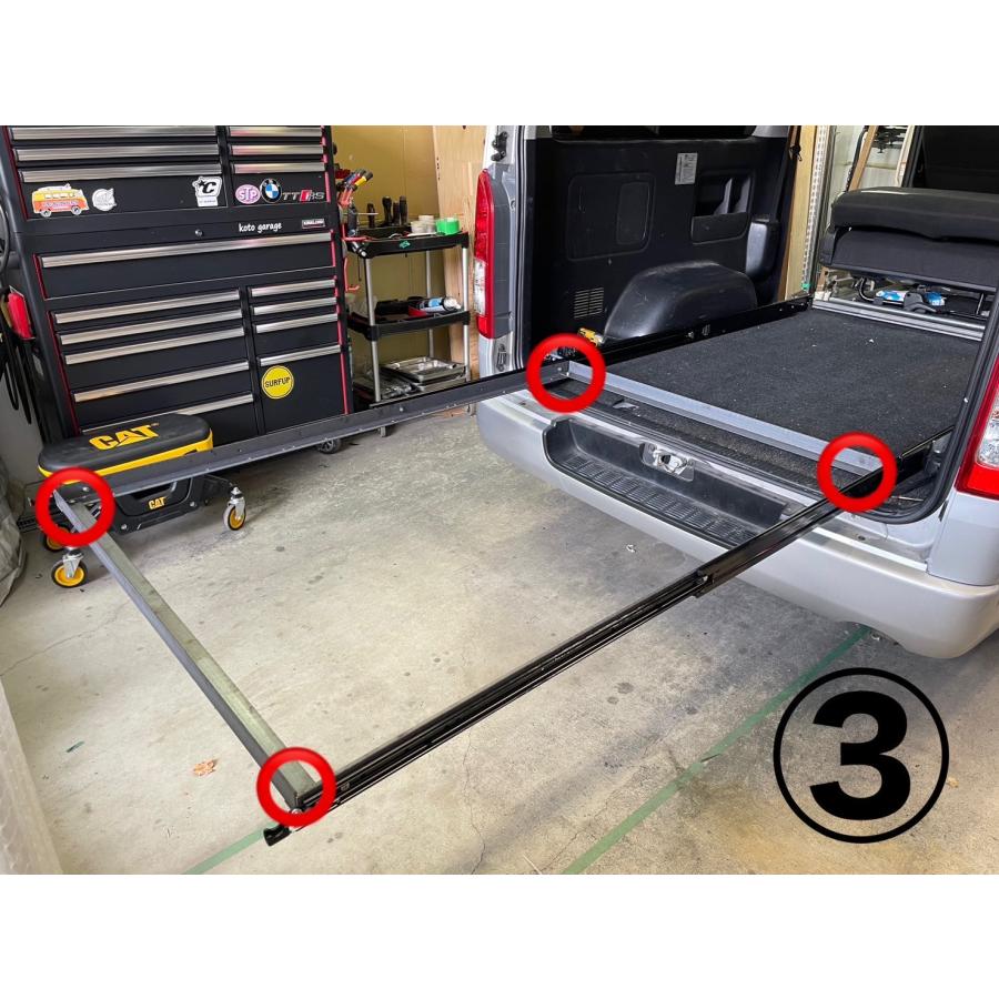 KOTO RAIL コトレール ハイエース スライドフロア スライドレール 国内