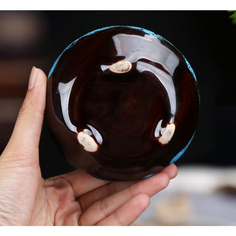 香炉 お香立て 蓋付き おしゃれ 丸型 陶器 セラミックス インセンス