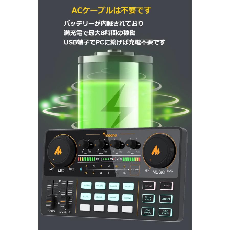 正規代理店品 Maono ポッドキャスター＋スタンド式コンデンサーマイク