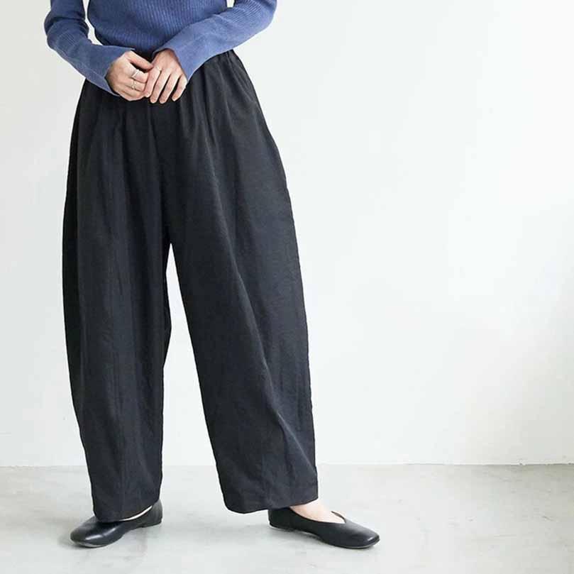 イージー コクーンパンツ レディース ボトム パンツ カーブパンツ