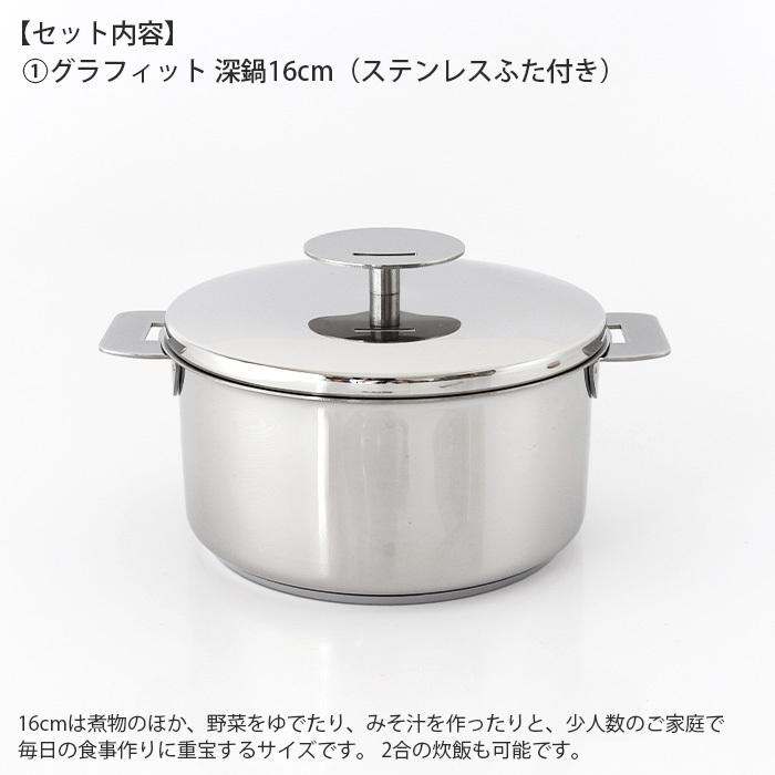 CRISTEL（クリステル） 鍋 セット スターター 1620 グラフィット