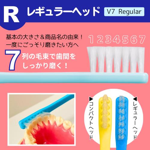 ピー・エム・ジェー 【公式】V7歯ブラシ(お試しセット) 2本組 ふつう