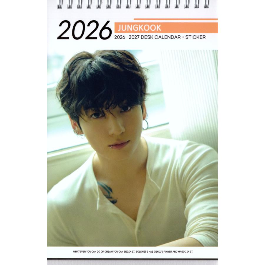 BTS ジョングク グッズ 卓上 カレンダー (写真集) 2026~2027年(2年分)+