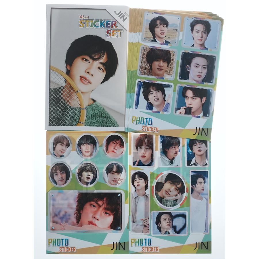 BTS JIN ジン グッズ ステッカーセット 87枚入 フォトステッカー