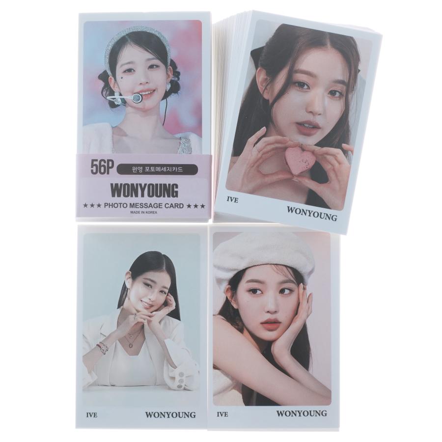 ウォニョン グッズ フォトメッセージカード 56枚 トレカ カード ミニ