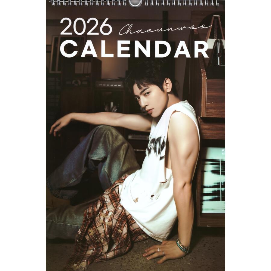 チャウヌ グッズ 大判 壁掛け カレンダー 2026年 (令和8年) +