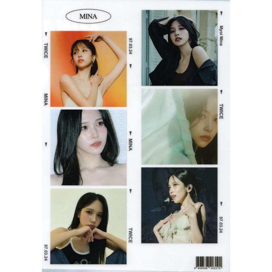 TWICE MINA ミナ グッズ クリアファイル 新作写真 K-POP : スター
