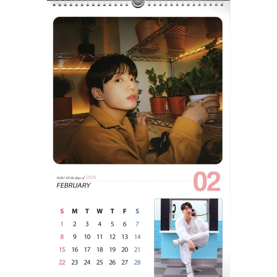 BTS ジョングク グッズ 大判 壁掛け カレンダー 2026年 (令和8年) +