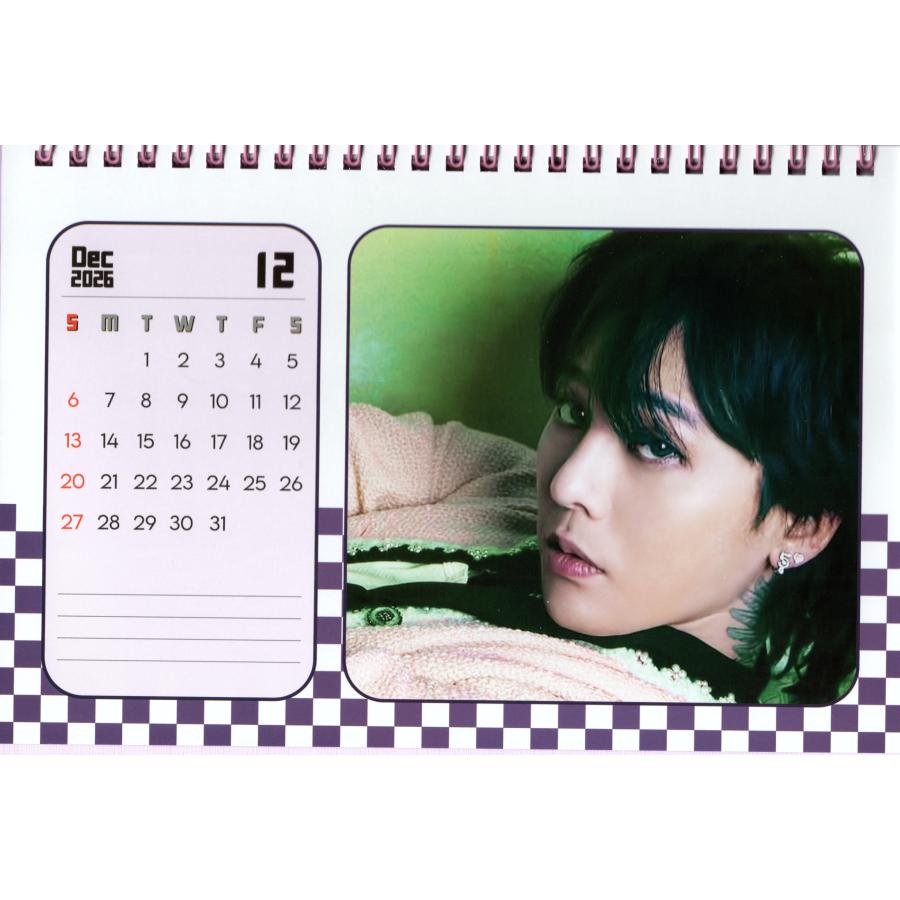 BIGBANG G-DRAGON ジードラゴン グッズ 卓上 カレンダー 2026~2027年(2