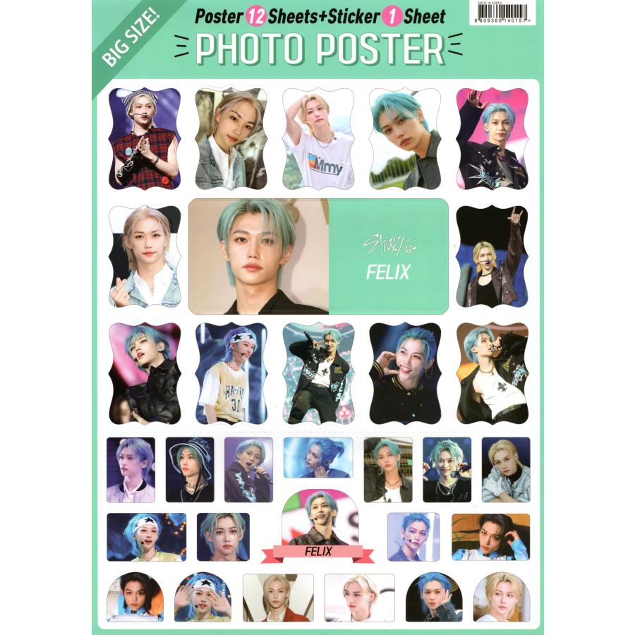 Stray Kids スキズ Felix フィリックス グッズ ポスター 12枚 (A3