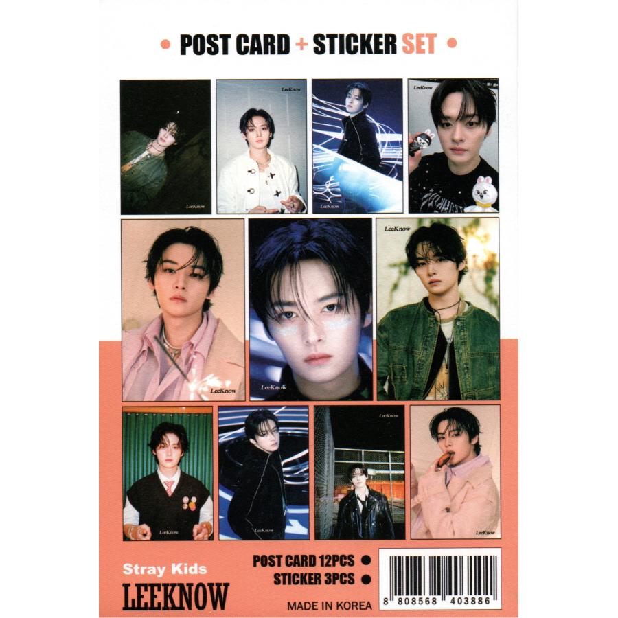 STRAY KIDS スキズ Lee Know リノ グッズ ポストカード セット ( 12枚