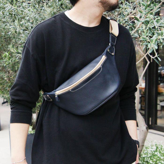 PORCO ROSSO（ポルコロッソ） ボディバッグ 本革 メンズ レディース