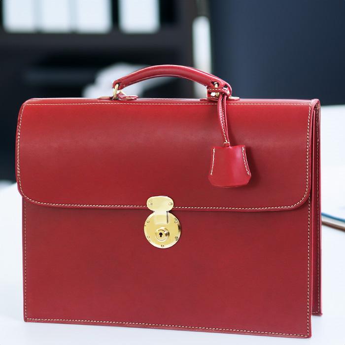 PORCO ROSSO（ポルコロッソ） ビジネスバッグ 鍵付き かぶせ ブリーフ