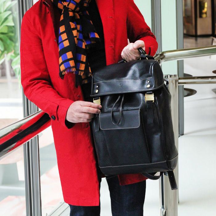 PORCO ROSSO（ポルコロッソ） 栃木レザー リュックサック バックパック