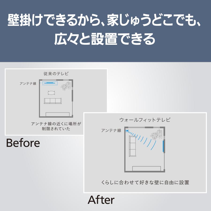 Panasonic（パナソニック） 公式店 テレビ TH-55LW2L ウォールフィット