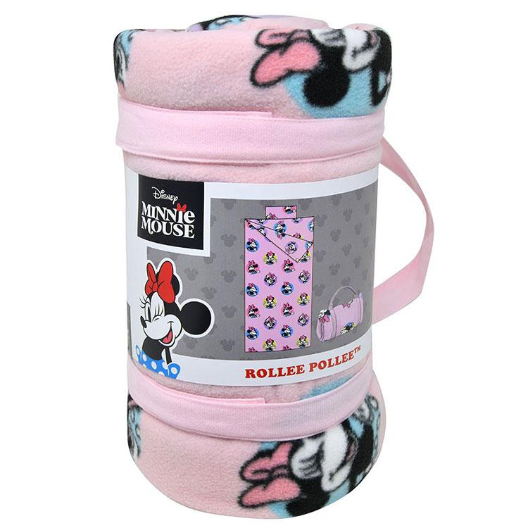 ディズニー ミニーマウス ブランケット 枕付き お昼寝 毛布 127cm