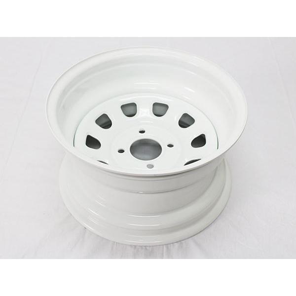 15インチ 鉄ちんホイール 8J オフセット-38 4穴 PCD114.3 CB73.1 TE27