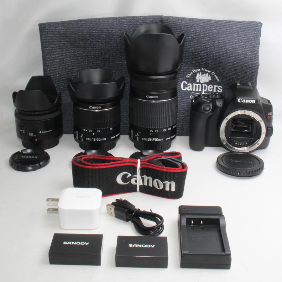 EOS Kiss キヤノン Canon kiss X10 手振れ補正ダブル＋単焦点 トリプル