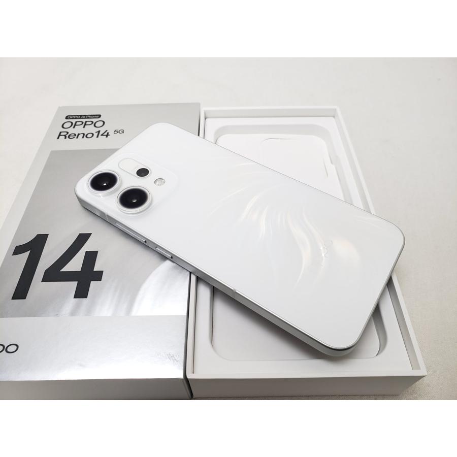 中古) OPPO Reno14 5G オパールホワイト /CPH2737 【 国内版 SIMFREE