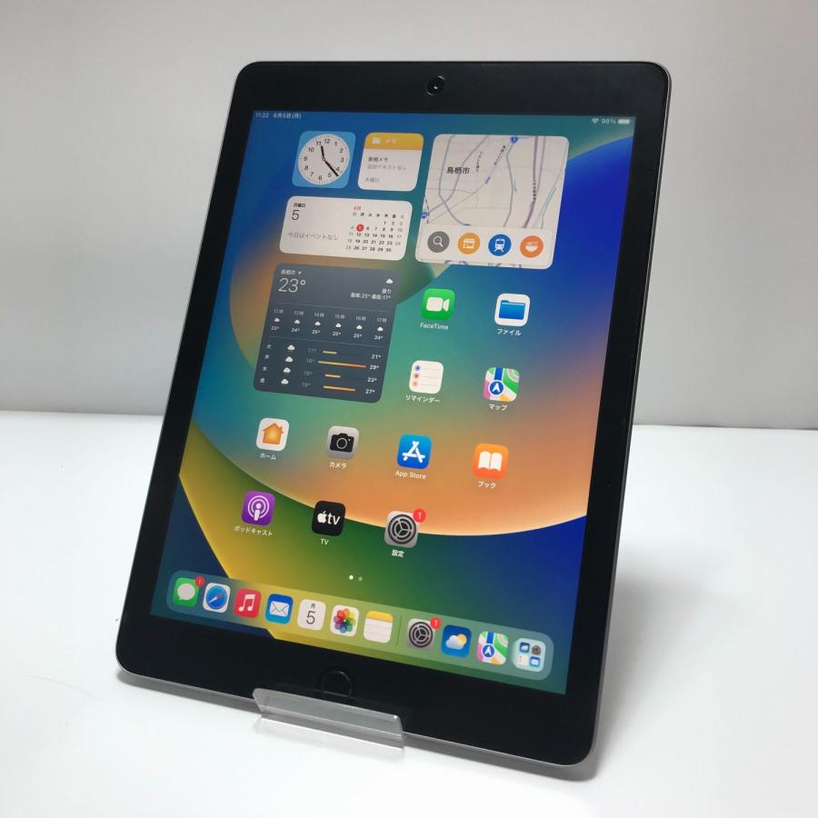 iPad 美品 第5世代 128GB Wi-Fiモデル Apple スペースグレイ 本体 9.7