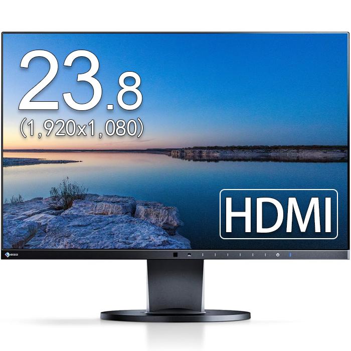 EIZO モニター 23.8インチ EV2450-BK IPSパネル 1920x1080 HDMI 画面