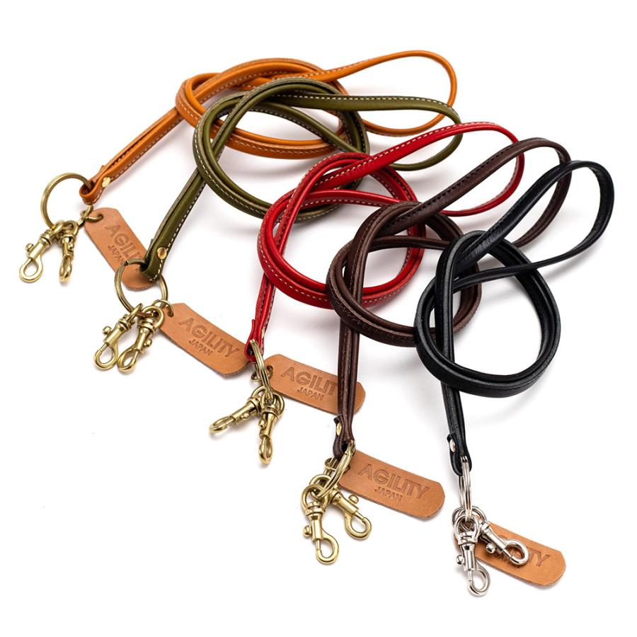 AGILITY（アジリティ） 【ネコポス】ネックストラップ 革 IDカード