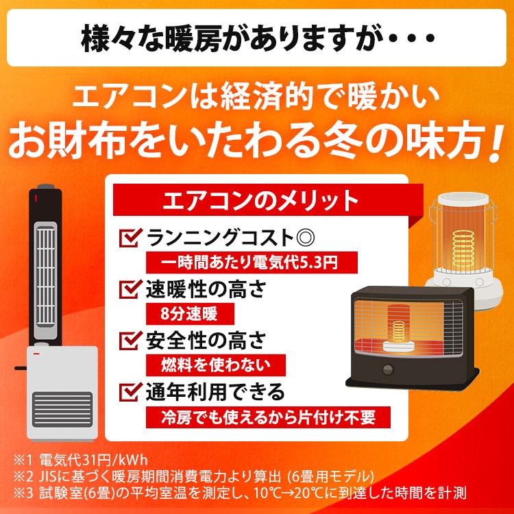 IRIS OHYAMA（アイリスオーヤマ） エアコン 6畳用 単品 2024年 6畳