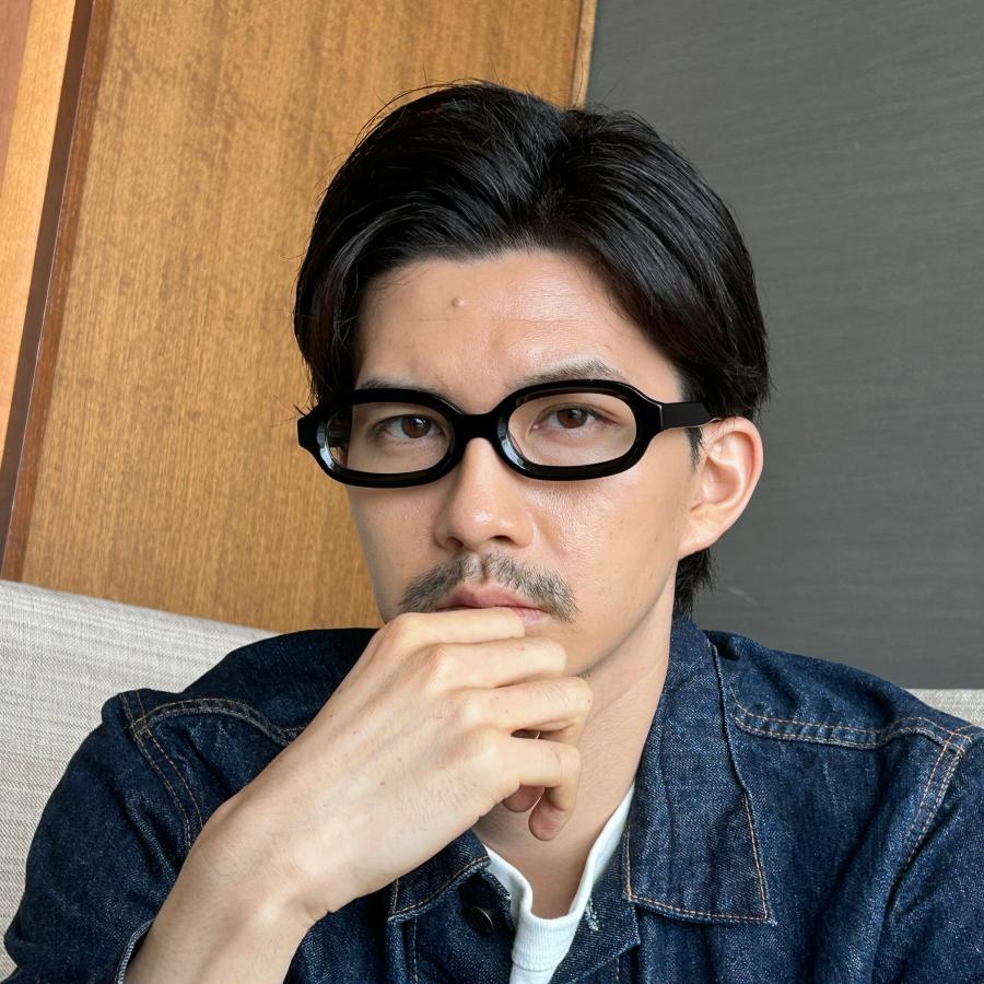 富士山眼鏡）セブン SEVEN 太セル 大きい 大きめ 伊達メガネ