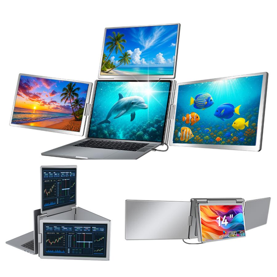 トリプルモニター スクリーン モバイルモニター 12〜17.3インチ PC