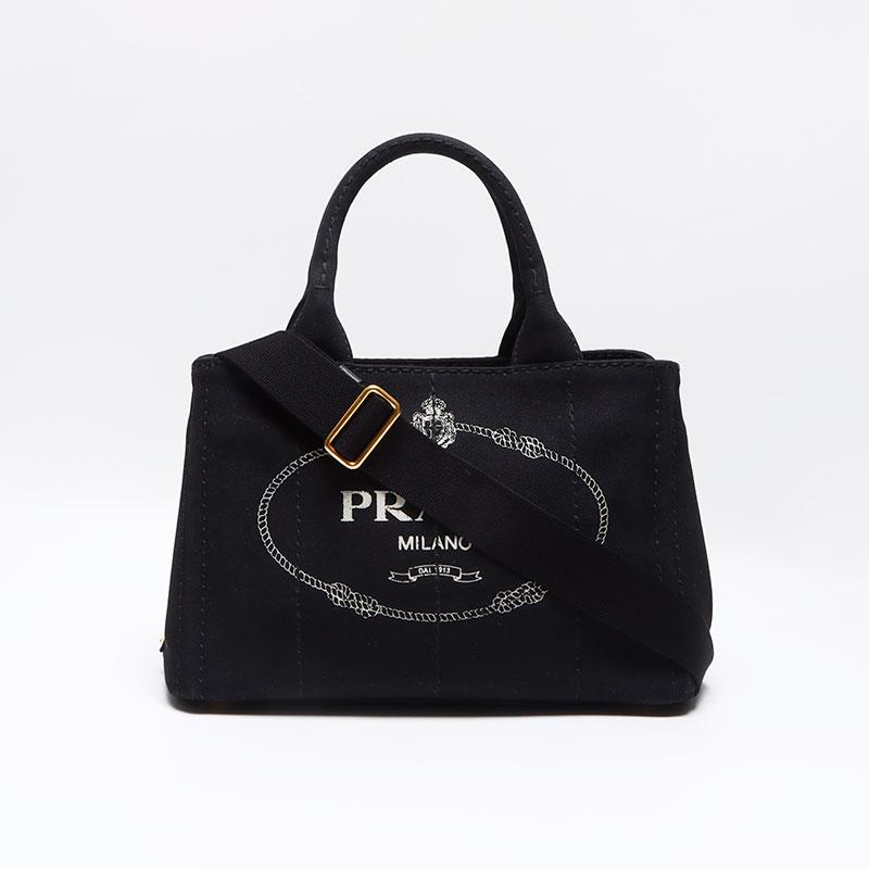 PRADA（プラダ） トートバッグ カナパ 2WAY SS ミニ ブラック : NUIR