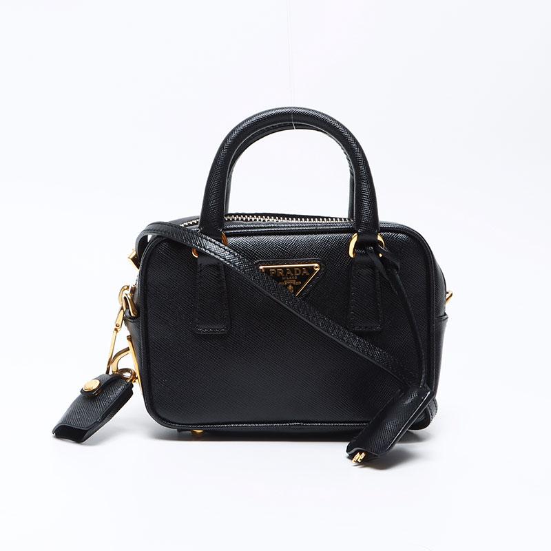 PRADA（プラダ） ショルダーバッグ ミニ サフィアーノ 2way 三角ロゴ