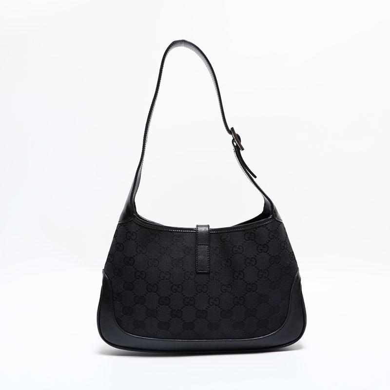 GUCCI（グッチ） ショルダーバッグ GGキャンバス ジャッキー ブラック