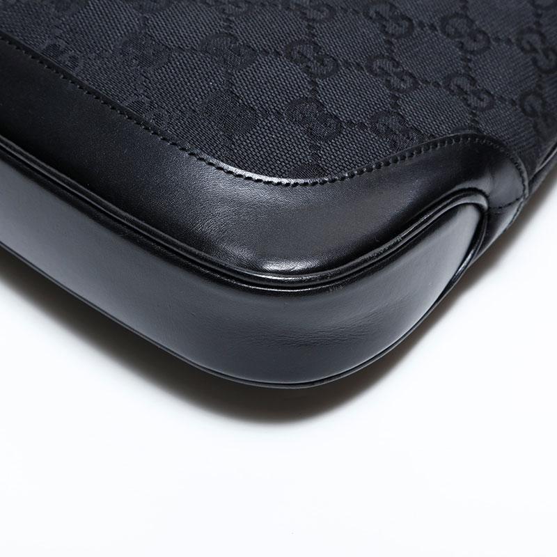 GUCCI（グッチ） ショルダーバッグ GGキャンバス ジャッキー ブラック