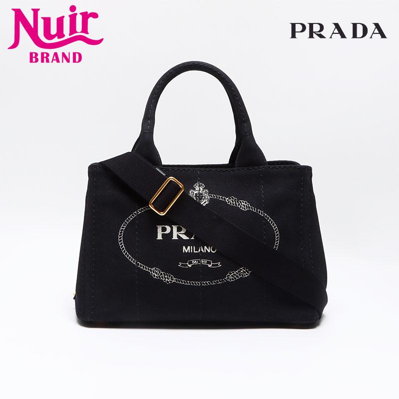 PRADA（プラダ） トートバッグ カナパ 2WAY SS ミニ ブラック : NUIR