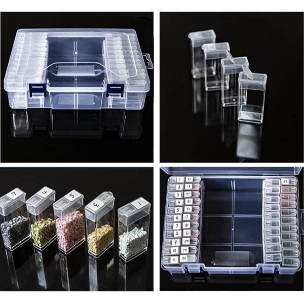 ダイヤモンドアート 44グリッド 収納スペース付き ケース ビーズ入れ