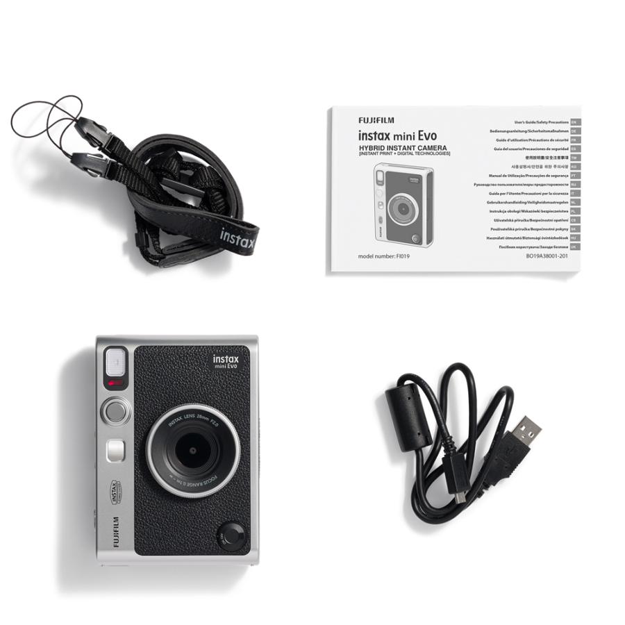 チェキ “チェキ” INSTAX mini Evo BLACK 富士フイルム FUJIFILM