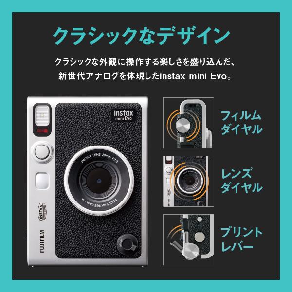 チェキ “チェキ” INSTAX mini Evo BLACK 富士フイルム FUJIFILM