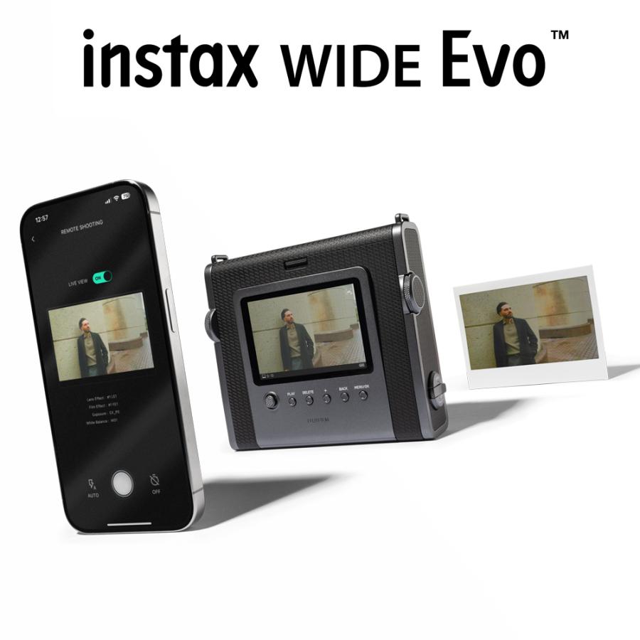 チェキ 【フィルム20枚付き】チェキ instax WIDE Evo ハイブリット