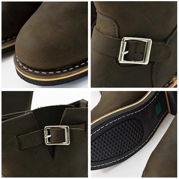 エンジニアブーツ メンズ ブーツ ブラウン 茶 本革 レザー ショート