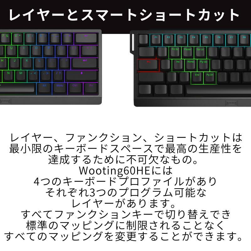 Wooting 60HE+ ノートパソコン ゲーミング キーボード ARM ANSI-US PBT