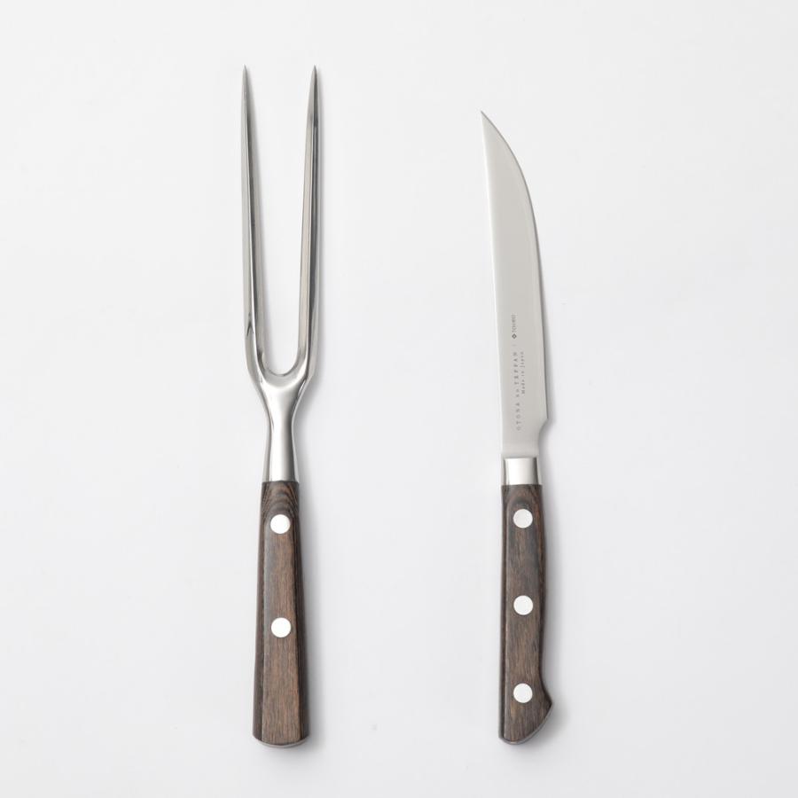 大人の鉄板 ステーキナイフ＆ミートフォーク オークス TOJIRO 藤次郎