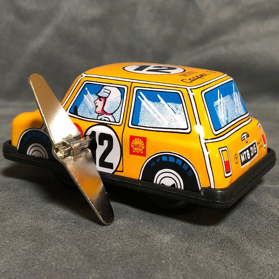 ☆三幸製作所 3吋 ゼンマイターン ブリキモデル（ミニクーパーS) WIND