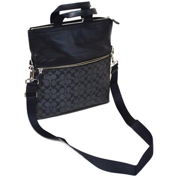 COACH（コーチ） メンズバッグ レザー シグネチャー フォルド オーバー