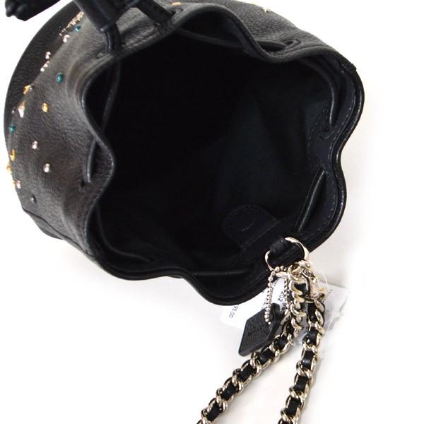 COACH（コーチ） バッグ スターダスト スタッズ レザー 巾着 リスト