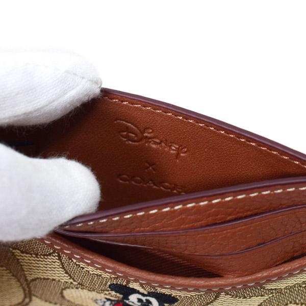 COACH（コーチ） カードケース ディズニー ミッキー コラボ ジャガード