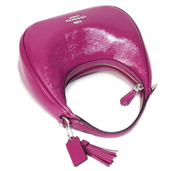 COACH（コーチ） バッグ パテントレザー 三日月型 カルメン ミニ ロゴ