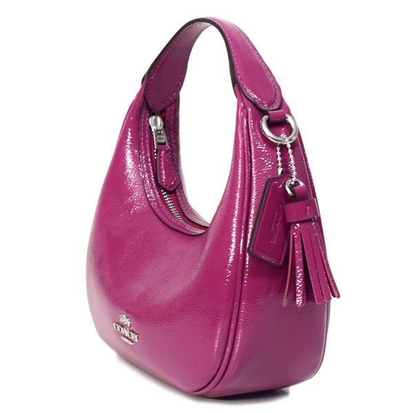 COACH（コーチ） バッグ パテントレザー 三日月型 カルメン ミニ ロゴ