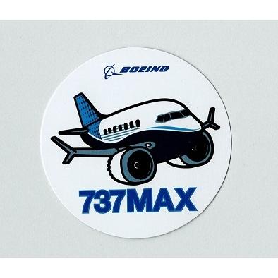 航空グッズ ボーイング丸型Newステッカー（小）直径7.5cm : パイロット