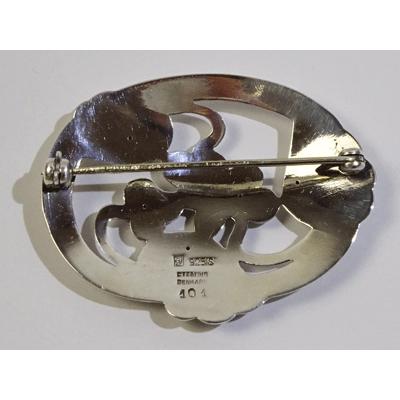 Georg Jensen（ジョージ ジェンセン） ブローチ101(オーバル